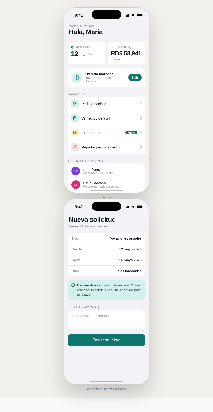 RHDR — App móvil de empleado (iOS)